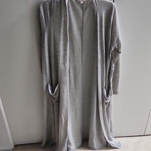 LuLaRoe Gray Cozy Knit Robe